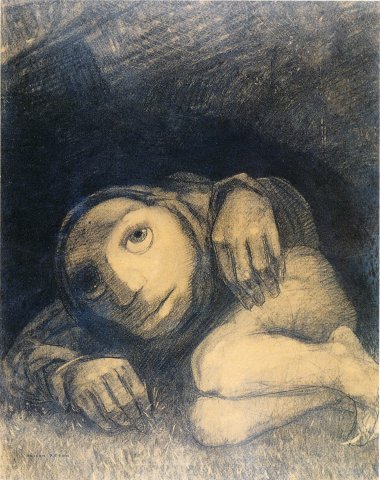 Caliban couché - Odilon Redon